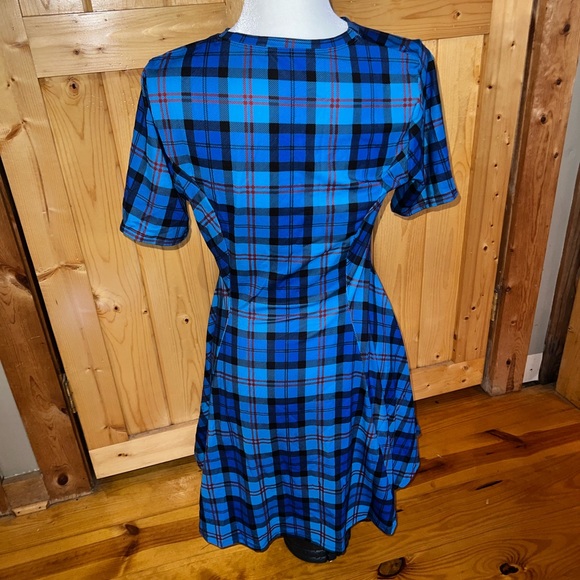 Black Milk Tartan Evil Tee Dress Size Medium - Picture 2 of 4